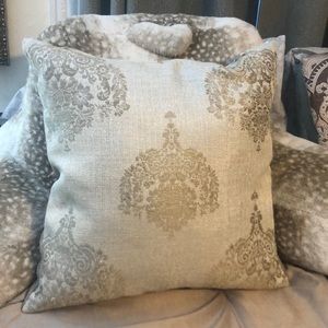 Gorgeous down accent pillow 19” X 19”